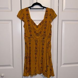 Urban Outfitters Floral Yellow Dress
